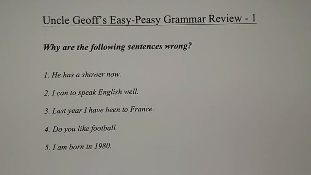 Test Your English Grammar - Find The Errors смотреть онлайн