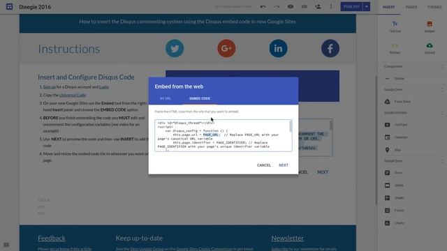 New Google Sites - Add Disqus Comments смотреть онлайн