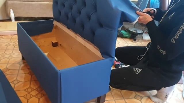 мини диван в каретной стяжке своими руками. DIY диванчик смотреть онлайн