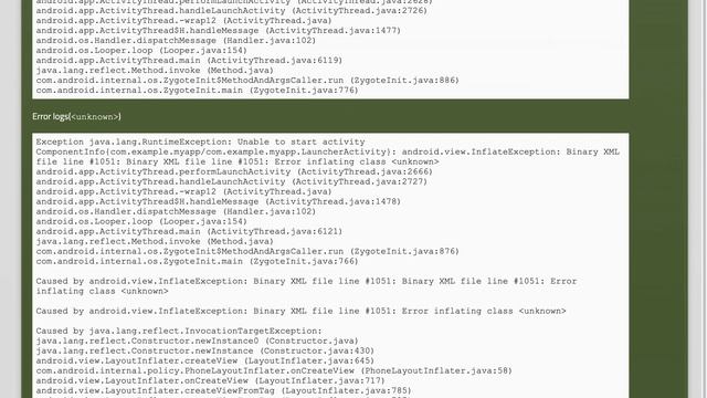 Android - Error inflating text view смотреть онлайн