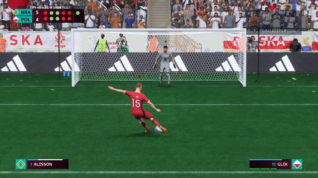 Brazil vs Poland - Penalty Shootout - FIFA World Cup Final - FIFA 23 Gameplay PC смотреть онлайн