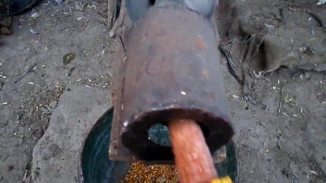 Прибор для очистки початков кукурузы от зерна. смотреть онлайн