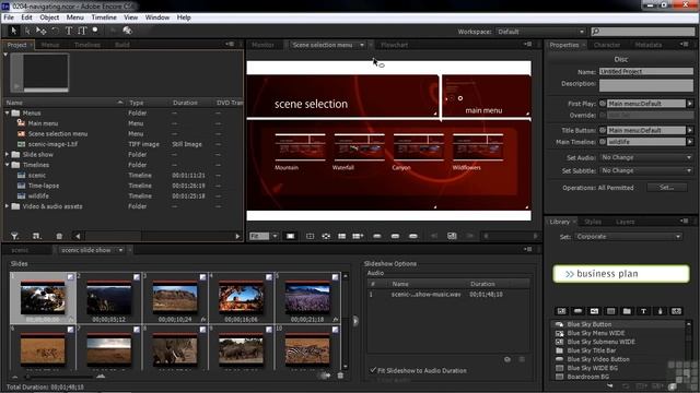Adobe Encore CS6 Tutorial | Project Navigation | InfiniteSkills смотреть онлайн