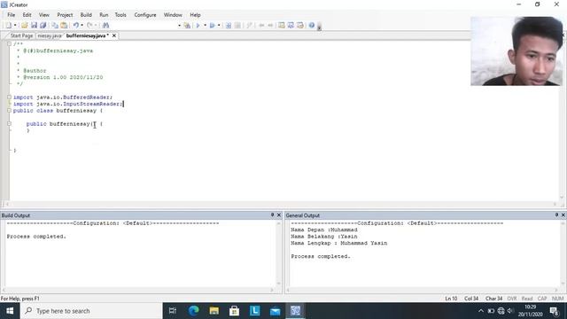 Belajar Dasar Java Scanner dan BufferedReader dengan Jcreator смотреть онлайн