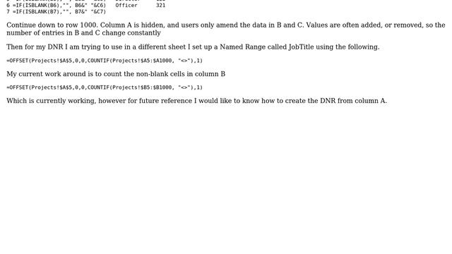 Excel dynamic named range ignore blank formulas (2 Solutions!!) смотреть онлайн