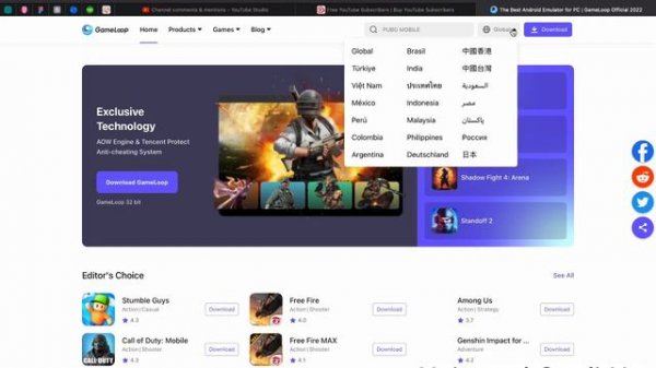 kompyuterga game loop skachat qilish . how to download game loop? windows 10 ,11 macOS