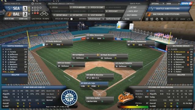 ALCS Game 1! - 1994 Orioles Playoff Drive Out Of The Park Baseball 19 смотреть онлайн