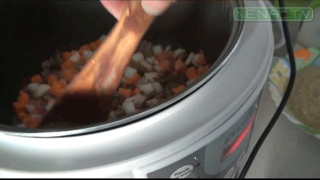 Блендер Philips HR1669 Готовим овощи для плова смотреть онлайн