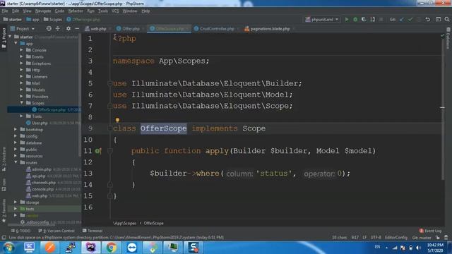 Laravel Complete Tutorial#089 - laravel global scope vs local scopes - شرح Scopes смотреть онлайн