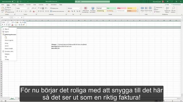 Gratis fakturamall i Excel - inklusive ett fakturanummer som räknas upp "halvautomatiskt"! смотреть онлайн