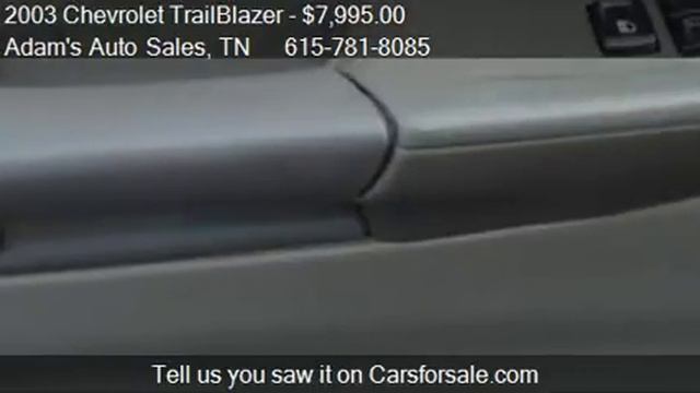 2003 Chevrolet TrailBlazer LT - for sale in Nashville, TN 3 смотреть онлайн