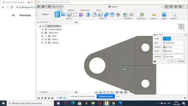 Fusion 360 Practice Exercise | Fusion 360 Tutorial 2020 смотреть онлайн