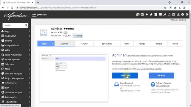 How to install Adminer in DirectAdmin with Softaculous смотреть онлайн