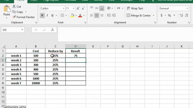 How to Minus / Subtract Percentage in Excel / Excel Me Percentage Kese minus kare смотреть онлайн
