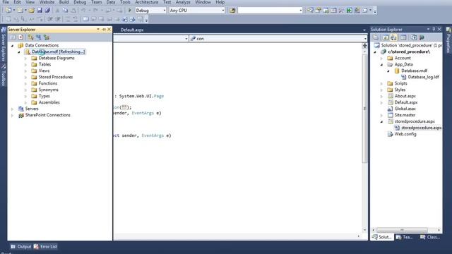 stored procedure in asp net смотреть онлайн