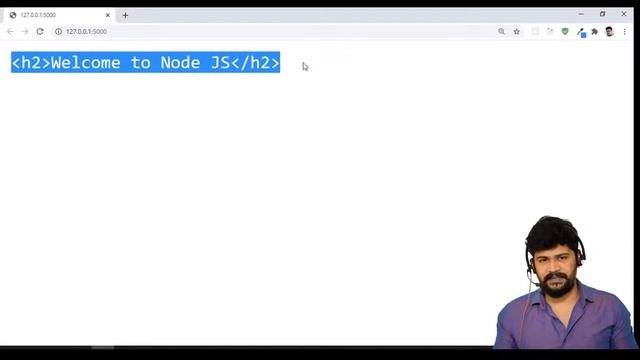 17 Serving html tag as a response from Node JS| Node JS Complete Tutorial | UiBrains | NAVEEN SAGGA смотреть онлайн