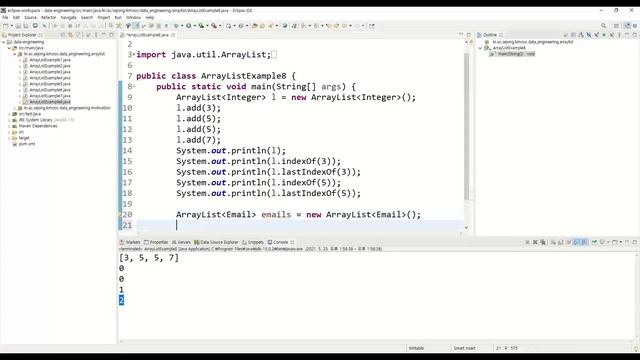 데이터 분석 3강 - ArrayList - indexOf, lastIndexOf смотреть онлайн