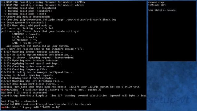 Arch Linux Installation Recording To Kernel 5.2.5-arch1-1-ARCH (core)