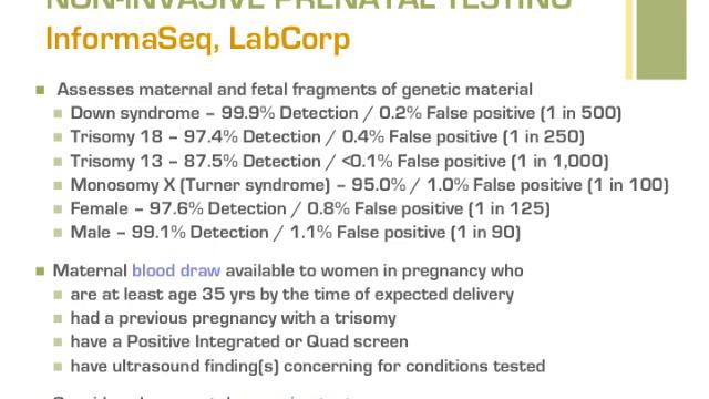 SECTION 3: Review of Prenatal Genetic Screening and Diagnostic Testing Options смотреть онлайн
