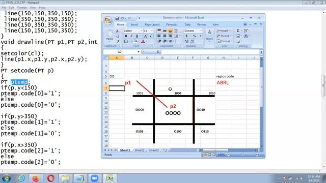 Implementation of Cohen Sutherland Line Clipping Algorithm смотреть онлайн