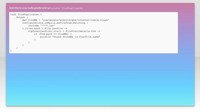 Getting the error "duplicate entry: com/google/android/gms/internal/zzble.class" when trying to ... смотреть онлайн