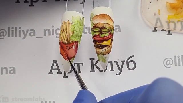 Гамбургер и картофель фри 🍟 🍔 Обзор мастер-класса из Арт-клуба Лилии Нигматуллиной смотреть онлайн