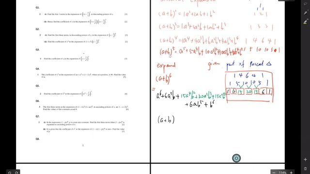 sat 9 26-sep-2020 (1) binomial theorem, pascal triangle, nCr =n!/[r!(n-r)!] combination, factorial смотреть онлайн