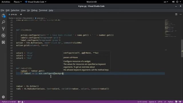 Radio Buttons with TKinter - Python Tkinter GUI | Python and Django Full Course | English смотреть онлайн