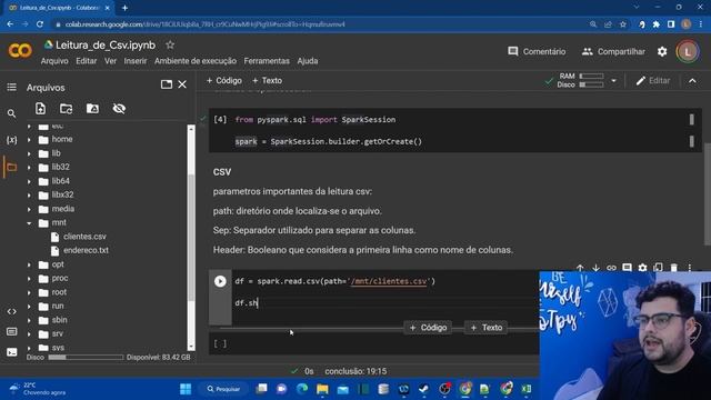 LEITURA DE ARQUIVO CSV COM PYSPARK! смотреть онлайн