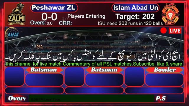 Peshawar ZL vs Islam Abad | Live Match Commentary | PTV Live | PSL Season 9 | AHAT SPORTS WORLD! смотреть онлайн