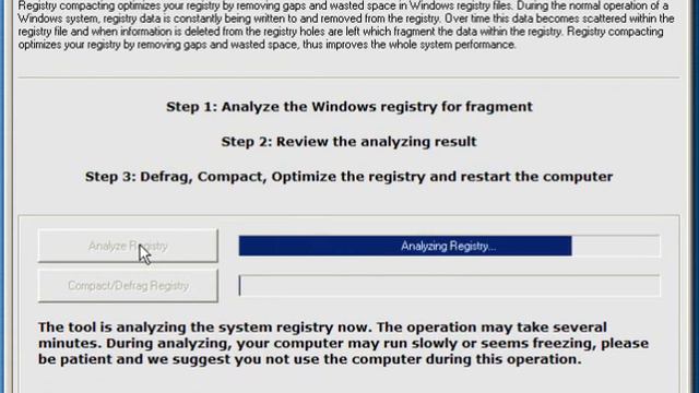 Registry Defrag Tool - Free смотреть онлайн