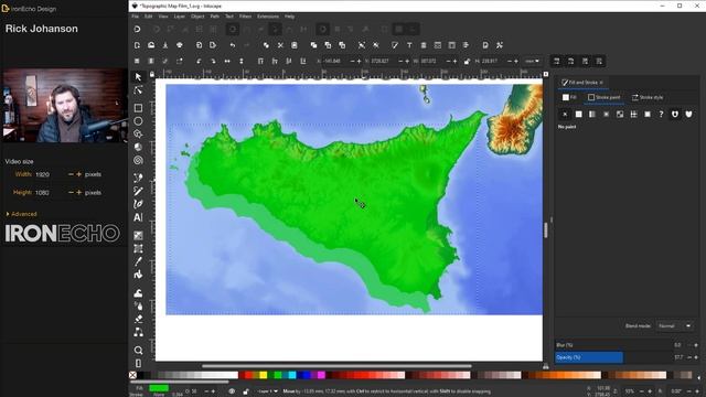 Topographic Map Art Inkscape Tutorial смотреть онлайн