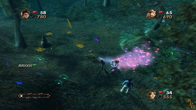 Гарри Поттер и Кубок огня прохождение на геймпаде PS2-версия часть 4 Запретный лес и дракон смотреть онлайн