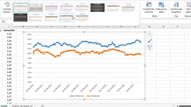 Cómo crear un GRÁFICO DE LÍNEAS en Excel ? смотреть онлайн