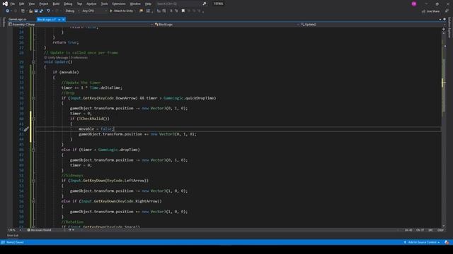 TETRIS IN UNITY - TUTORIAL смотреть онлайн