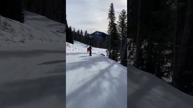 Ski 20/21. Роза Хутор, южный склон, синяя трасса смотреть онлайн