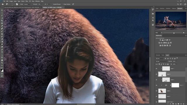 Fantasy Wolf Photoshop Manipulation Tutorial With Free Stock Link смотреть онлайн