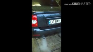 Установка выхлоп АМГ на ВАЗ Лада Приора 2170