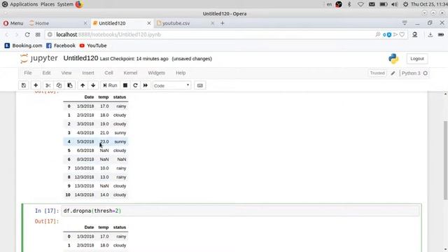 part3 python using pandas handling missing data 'fillna dropna' الحلقة الثالثة من بانداز смотреть онлайн