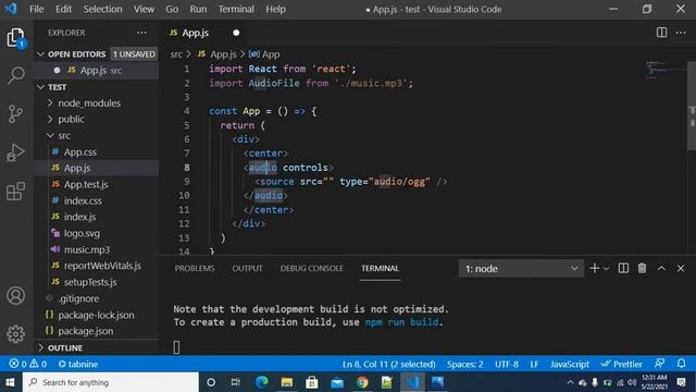 How to import audio in Reactjs in telugu - 35 - ReactJs in Telugu смотреть онлайн