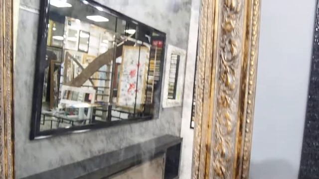 Большое напольное состаренное зеркало "Зебра 75" высотой 190см смотреть онлайн
