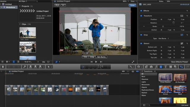 Слайд-шоу в Final Cut Pro X - FCPX Slideshow