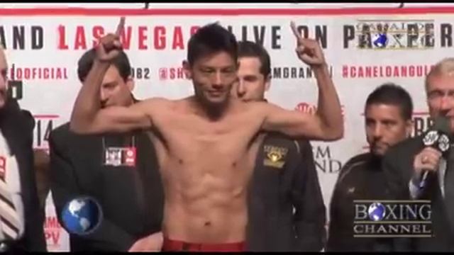 Saul Álvarez vs Alfredo Angulo Pesaje Oficial #CaneloAngulo 07 marzo 2014 смотреть онлайн