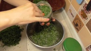Консервация Укропа. Заготовка зелени в домашних условиях. Как засолить укроп в банках. Свежая зелен