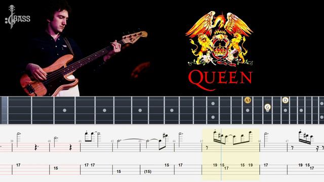 Queen - We Are The Champions (Bass Line Tabs) By John Deacon смотреть онлайн