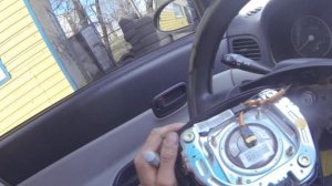 Как снять руль на Hyundai Accent