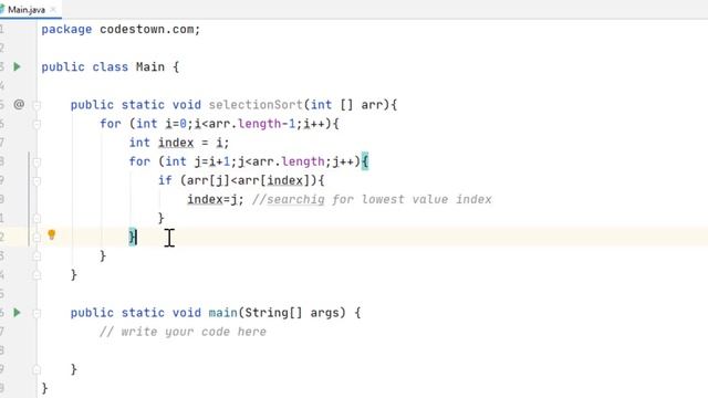 What is Selection Sort? | Implementation of Selection Sort in Java | CodesTown смотреть онлайн