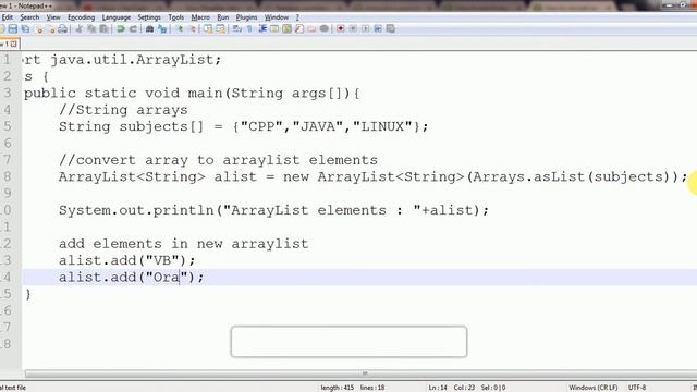 convert Array to ArrayList in java example смотреть онлайн