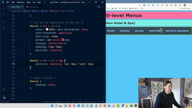 CIS295 Demo - Create a Nav Menu with Submenu on Hover смотреть онлайн