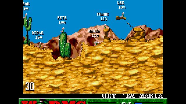 Worms (Sega Genesis/ Mega Drive) полное прохождение (часть 1 из 2) смотреть онлайн